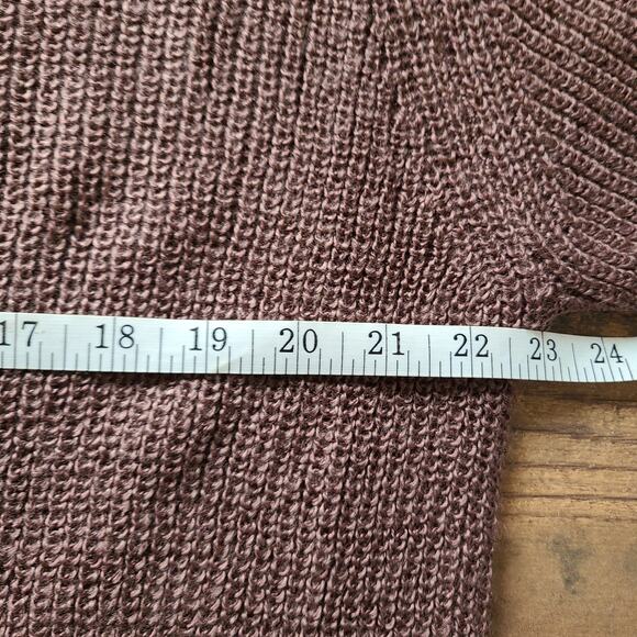 City Chic Cardigan Sweater Button Front Mocha Chunky Knit Long Line Womens XXS12 - Picture 7 of 8